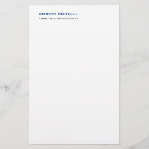 Einzigartige moderne Minimalistische Namensaktivit Briefpapier