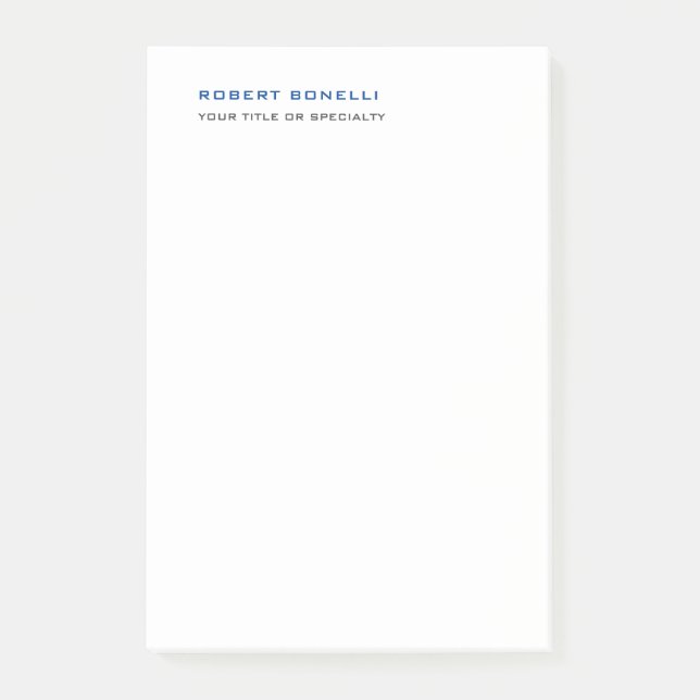 Einzigartige moderne Minimalistische Namensaktivit Post-it Klebezettel (Vorderseite)