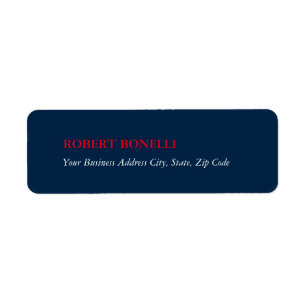 Einzigartige moderne Navy Blue Stilvoll Minimalist