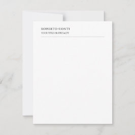 Einzigartige moderne Schlichte Minimalistische Bez Mitteilungskarte