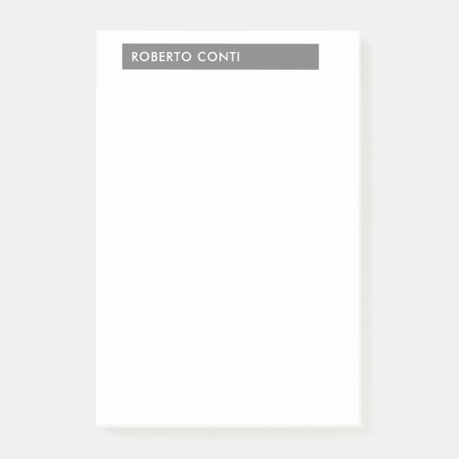 Einzigartige moderne Schlichte Minimalistische Bez Post-it Klebezettel (Vorderseite)