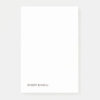 Einzigartige Moderne Schwarz-weiß Ihr Name Minimal