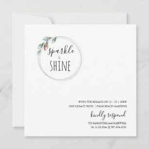 Einzigartige moderne skandinavische Weihnachtseinl Mitteilungskarte