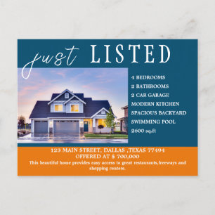 Einzigartige neu gelistete Immobilien Postkarte