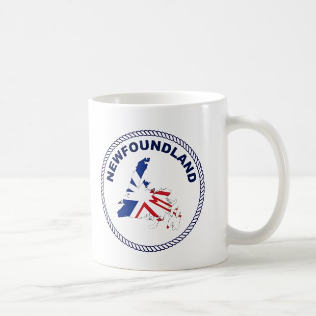 "Einzigartige Neufundland-Karte Kaffeetasse (Rechts)