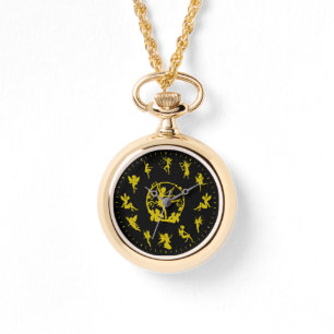 Einzigartige Niedliche Fairy-Gold-Silhouetten Armbanduhr