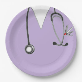 Einzigartige Papierplatte für das Nurse Party Pappteller