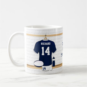 Einzigartige personalisierte Rugby-Fan-Tassen Kaffeetasse