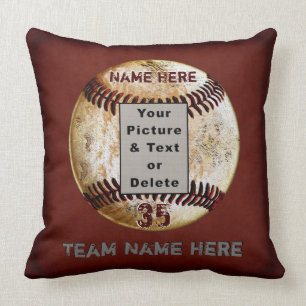 Einzigartige persönliche Baseball-Geschenke für Se Kissen