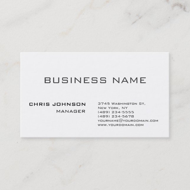 Einzigartige phantastische berufliche Design-Visit Visitenkarte (Vorderseite)