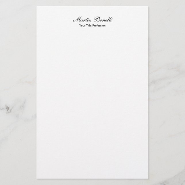 Einzigartige phantastische berufliche Designkallig Briefpapier (Vorderseite)