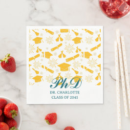 Einzigartige PHD-Graduierungspartei Serviette