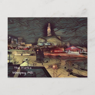 Einzigartige Postkarte der Stadt - Winnipeg, Manit