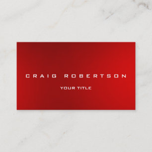 Einzigartige Red Modern Consultant Manager Busines Visitenkarte