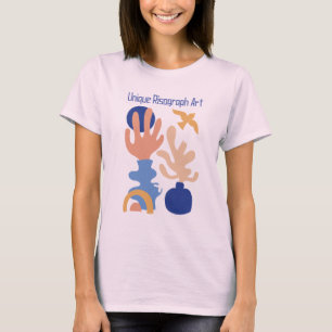 Einzigartige Risographie T-Shirt