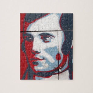 Einzigartige Robert Burns-Straßen-Kunst! Puzzle