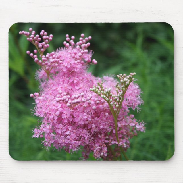 Einzigartige rosa Blume Mousepad (Vorne)