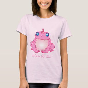 Einzigartige Rosa Einhorn Froschprinzessin T-Shirt