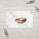 Einzigartige Rose aus Marmor Gold 3D Lips Makeup A Visitenkarte (Vorderseite/Rückseite Beispiel)