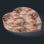 Einzigartige Rose Gold Rose Rose Herz Paperweight Briefbeschwerer<br><div class="desc">Einzigartige Rose Gold Rose Rose Herz Paperweight</div>