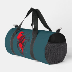 Einzigartige rote Blutspritzer-Herz-Tasche Duffle Bag