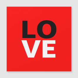 Einzigartige Rote Liebe Romantik Magnetkarte