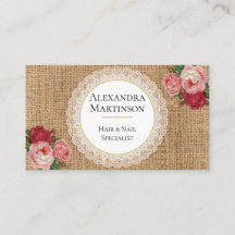 Einzigartige Rustikal-Burlap-Vintage Rose-Blumenza