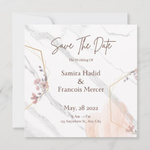 Einzigartige Save the Date Hochzeitseinladung Einladung