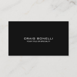 Einzigartige Schlichte Black Gray Business Card Visitenkarte