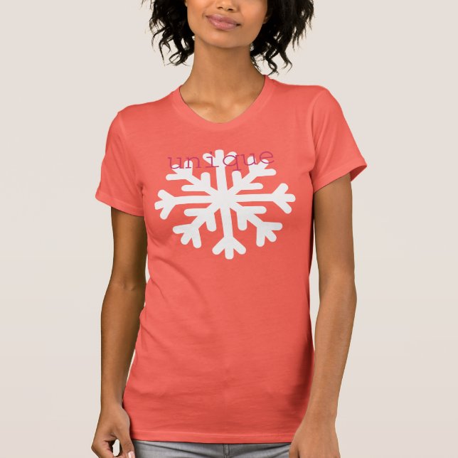 Einzigartige Schneeflocke T-Shirt (Vorderseite)
