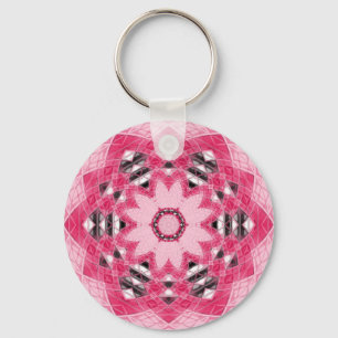 einzigartige schöne Blume Mandala Design Schlüsselanhänger