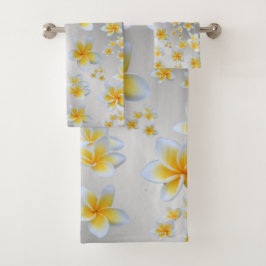 einzigartige, schöne, farbenfrohe, gemalte Muster Badhandtuch Set