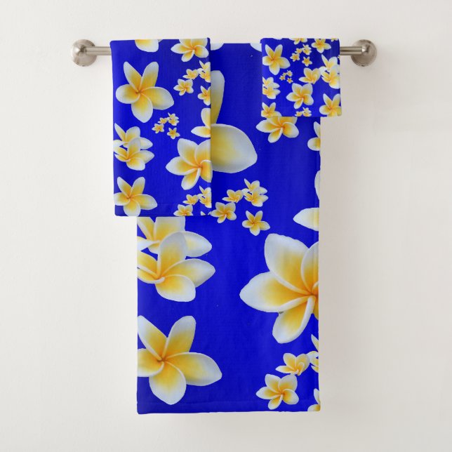 einzigartige, schöne, farbenfrohe, gemalte Muster Badhandtuch Set (Insitu)