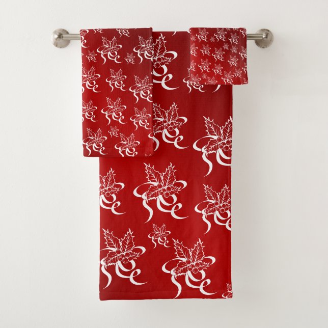 einzigartige, schöne, farbenfrohe, gemalte Muster Badhandtuch Set (Insitu)