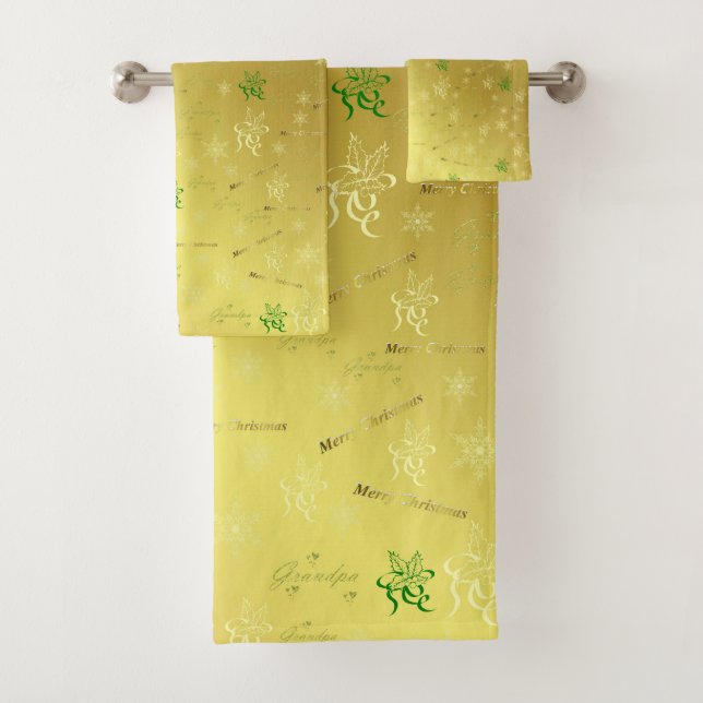 einzigartige, schöne, farbenfrohe, gemalte Muster Badhandtuch Set (Insitu)