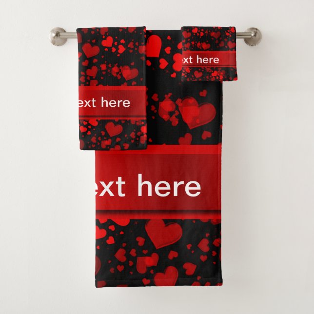 einzigartige, schöne, farbenfrohe, gemalte Muster Badhandtuch Set (Insitu)