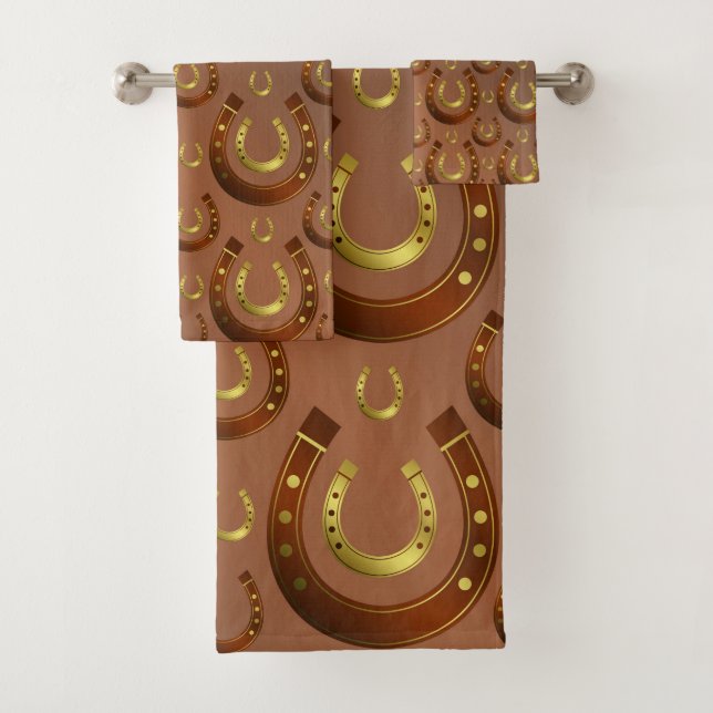 einzigartige, schöne, farbenfrohe, gemalte Muster Badhandtuch Set (Insitu)