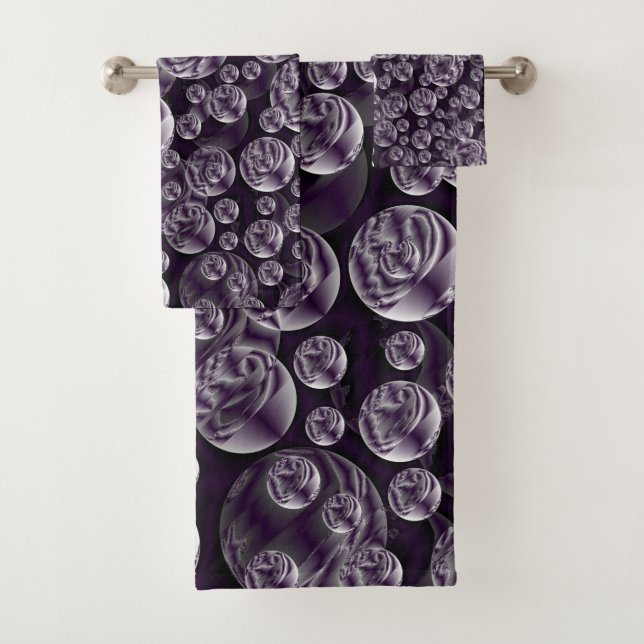 einzigartige, schöne, farbenfrohe, gemalte Muster Badhandtuch Set (Insitu)