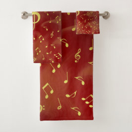 einzigartige, schöne, farbenfrohe, gemalte Muster Badhandtuch Set