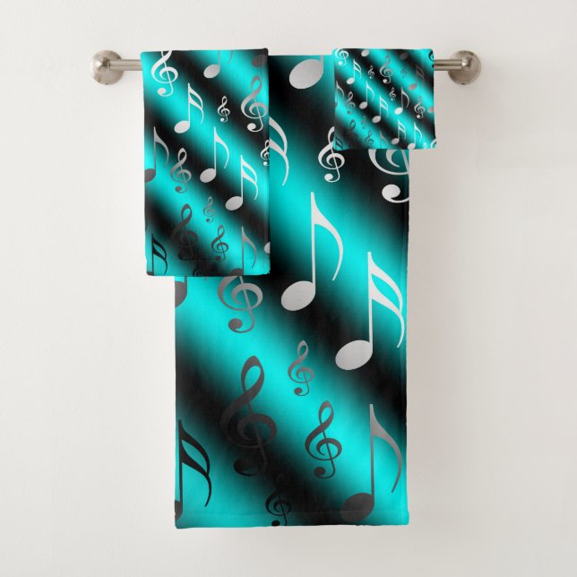 einzigartige, schöne, farbenfrohe, gemalte Muster Badhandtuch Set (Insitu)