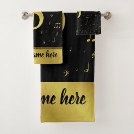 einzigartige, schöne, farbenfrohe, gemalte Muster Badhandtuch Set