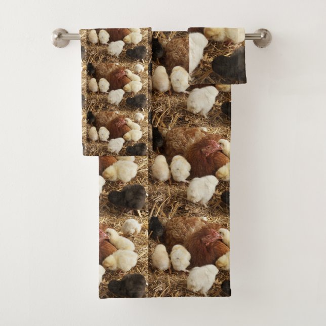 einzigartige, schöne, farbenfrohe, gemalte Muster Badhandtuch Set (Insitu)