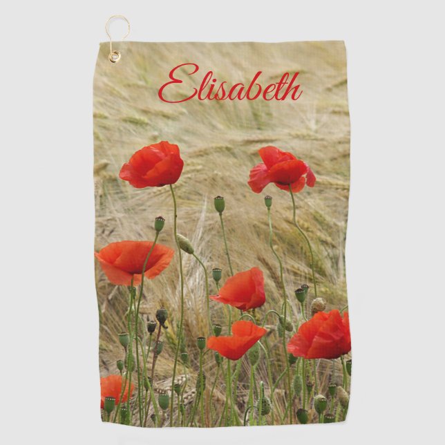 einzigartige, schöne, farbenfrohe, gemalte Muster Golfhandtuch (Vorderseite)