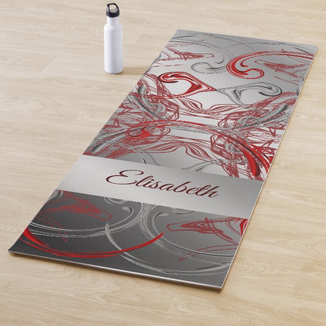 einzigartige, schöne, farbenfrohe, gemalte Muster Yogamatte (Beispiel)