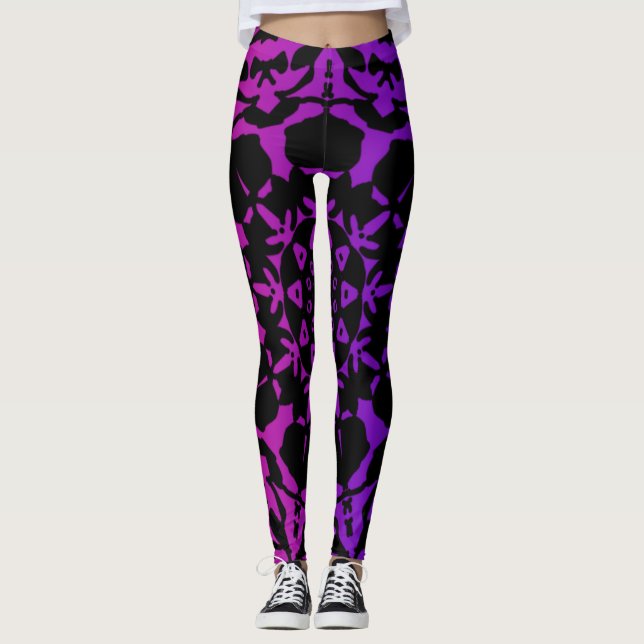 einzigartige schöne Mandala Leggings (Vorderseite)