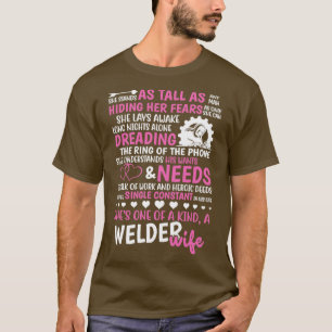 Einzigartige Schweißerfrau Stolz auf Schweißer für T-Shirt