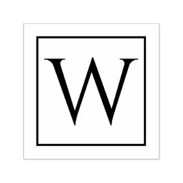 Einzigartige selbstfarbige Briefmarke mit Monogram Permastempel