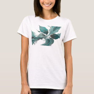 Einzigartige silberne abstrakte Blätter - individu T-Shirt