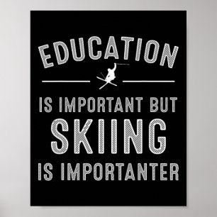 Einzigartige Skikunst für Männer Frauen Kinder Ski Poster