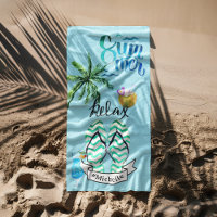 Einzigartige Sommerstrand Entspannung Zeit Persona